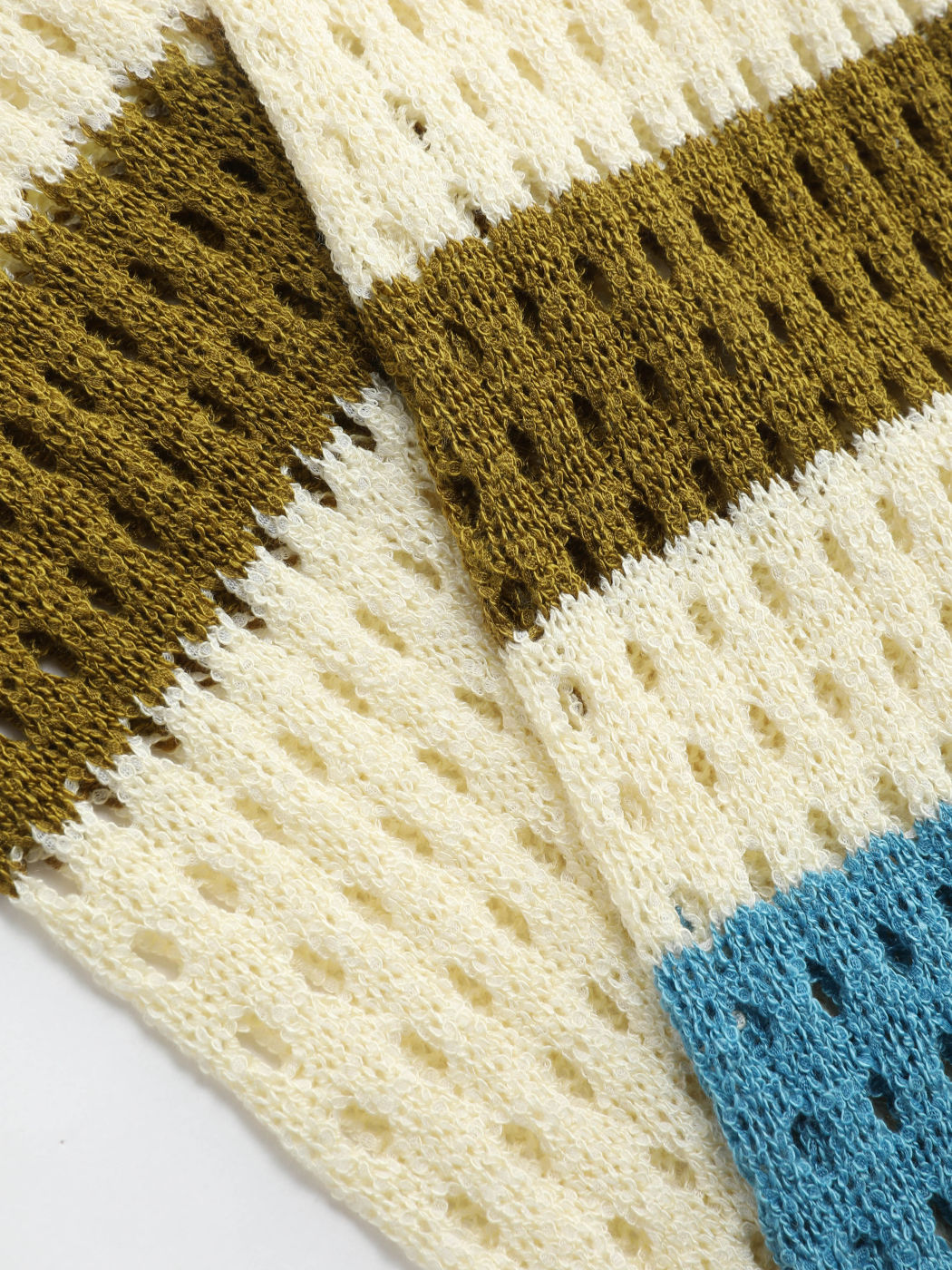 2023 Suéter hueco de manga larga con costuras de colores contrastantes, suéter de punto de cintura corta