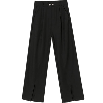 Early Autumn Split Suit Pants Women High Waist Loose