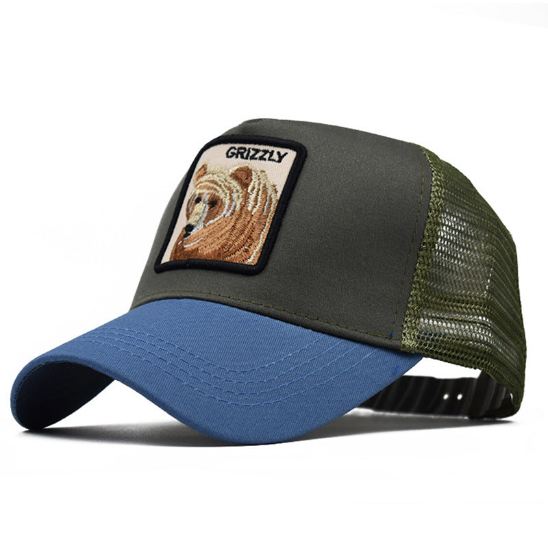 Animal Embroidery Net Cap Baseball