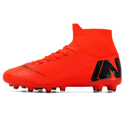 Men's Plus Size Soccer Shoes High Top AG Spikes