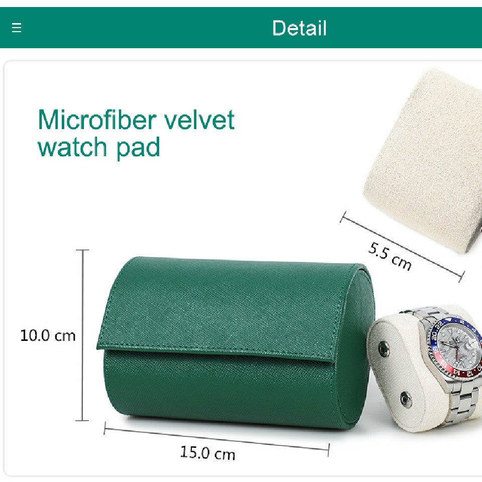 Caja de almacenamiento de reloj de gama alta de piel de vaca de capa superior
