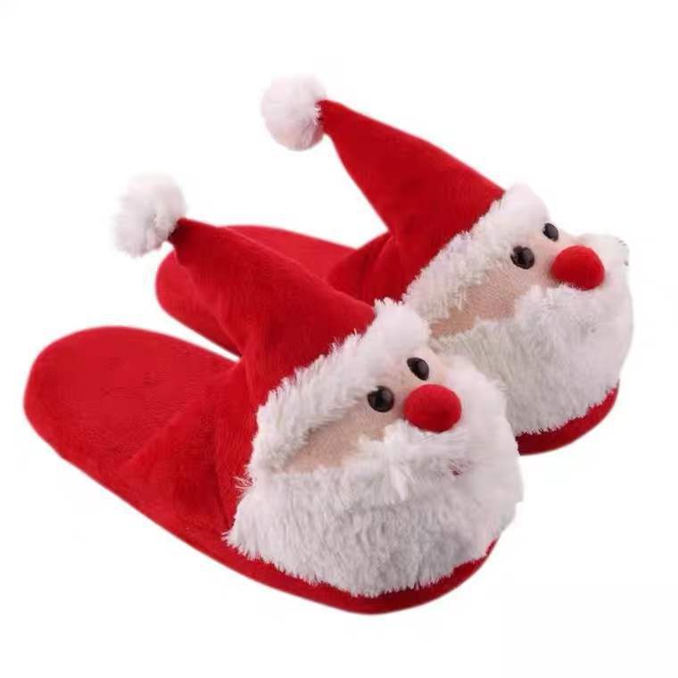 Zapatillas de Papá Noel Zapatillas de alce Piel para el hogar