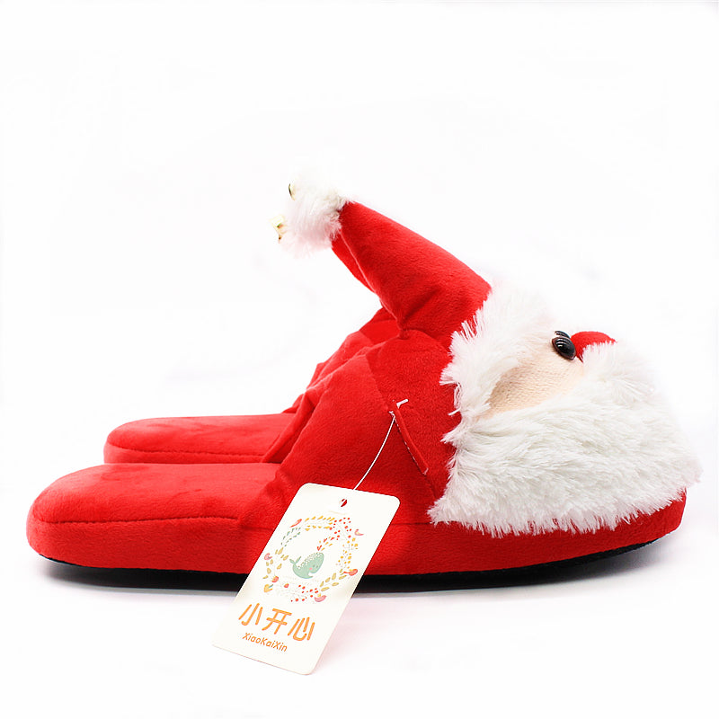 Santa Claus Cotton Shoes Slippers Plush Toy Gift Winter