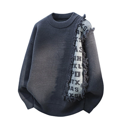 Fashionable Knitted Pullover Men's Long Sleeve