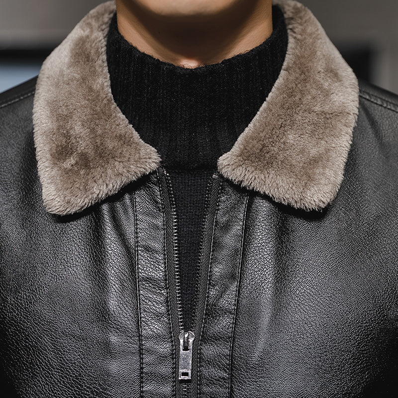 Traje de moto de PU de moda coreana