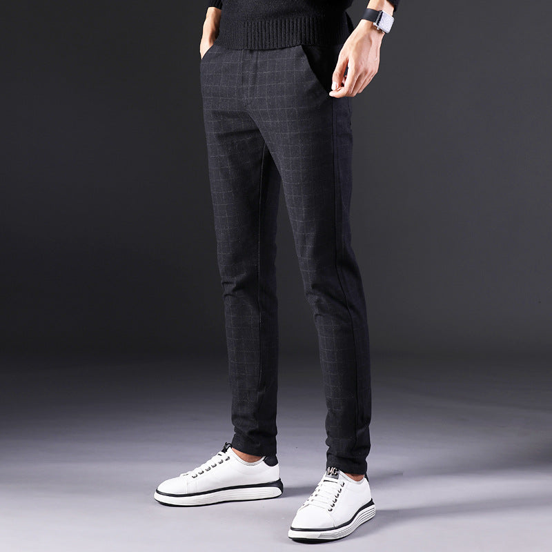 Pantalón recto slim hombre