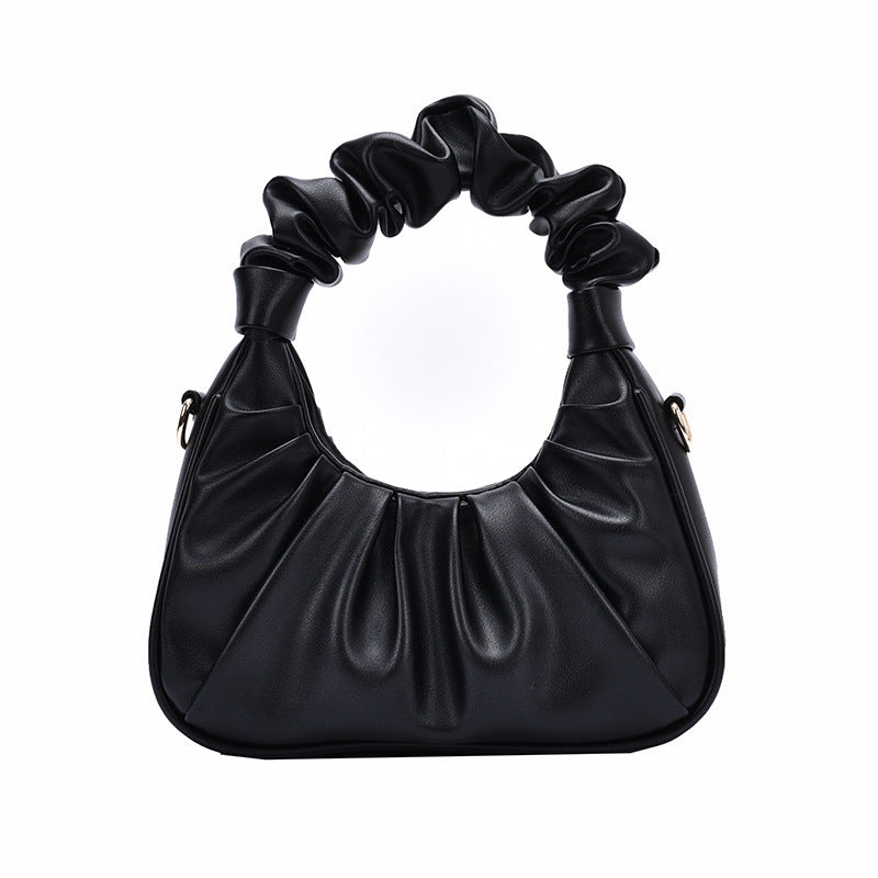 Pleated bag small hand underarm bag