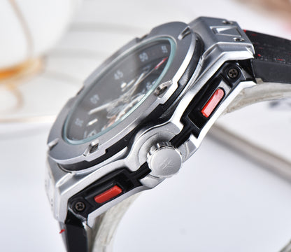 Men's Quartz Running Seconds Multifunction Band Calendar Waterproof Watch