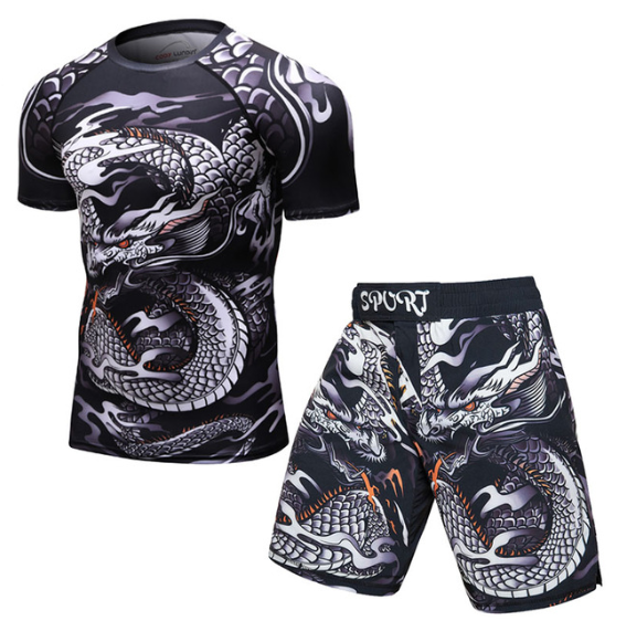 MMA Work Out Compression Rashguard T Shirt