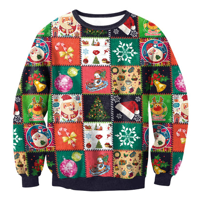 SUÉTER FEO DE NAVIDAD vacaciones Santa Elf divertido mujeres hombres suéteres Tops Otoño Invierno ropa 