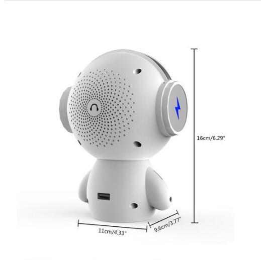 Fruitron lindo mini robot altavoz bluetooth