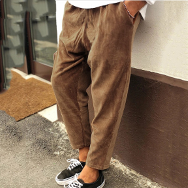 Pantalones de pana de invierno para hombre, ropa de calle,