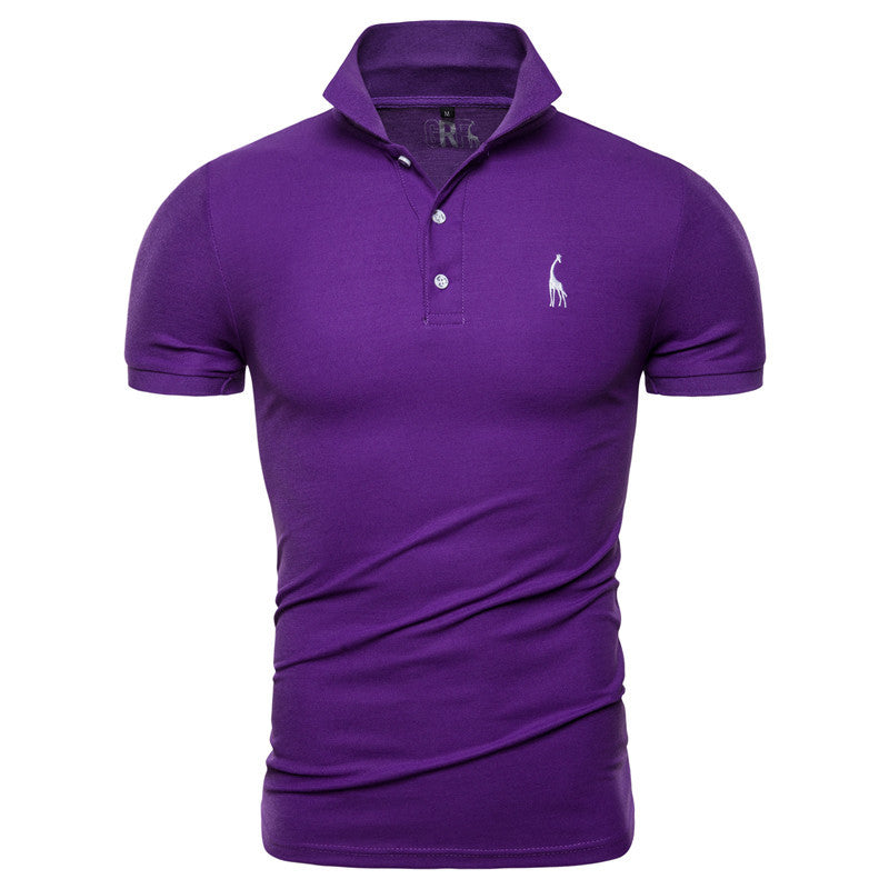 Men's deer embroidered POLO shirts