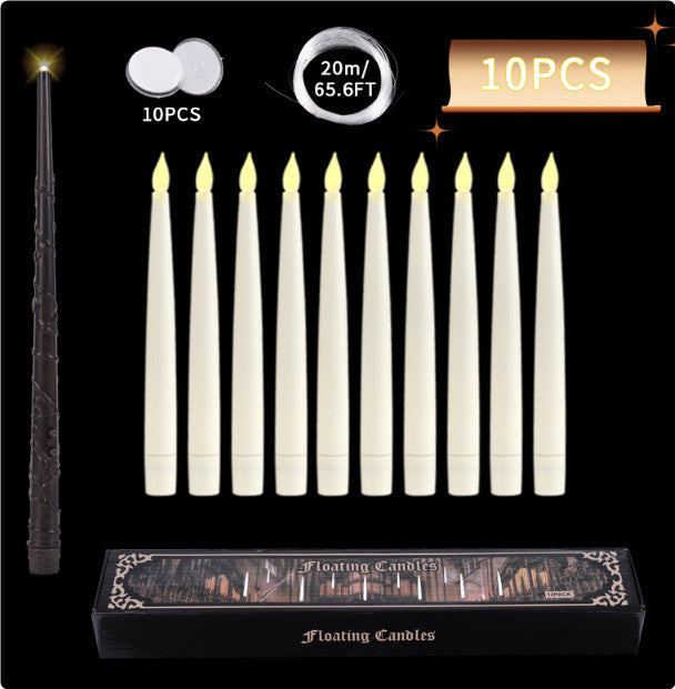 Halloween Floating LED Candles With Magic Wand