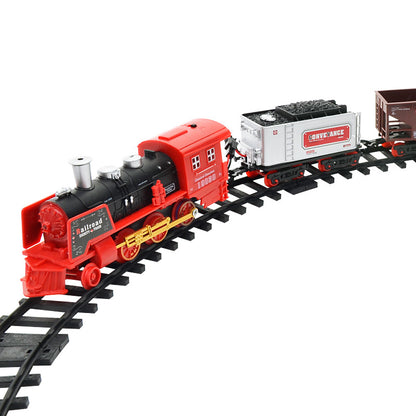 Electric smoke remote control rail train