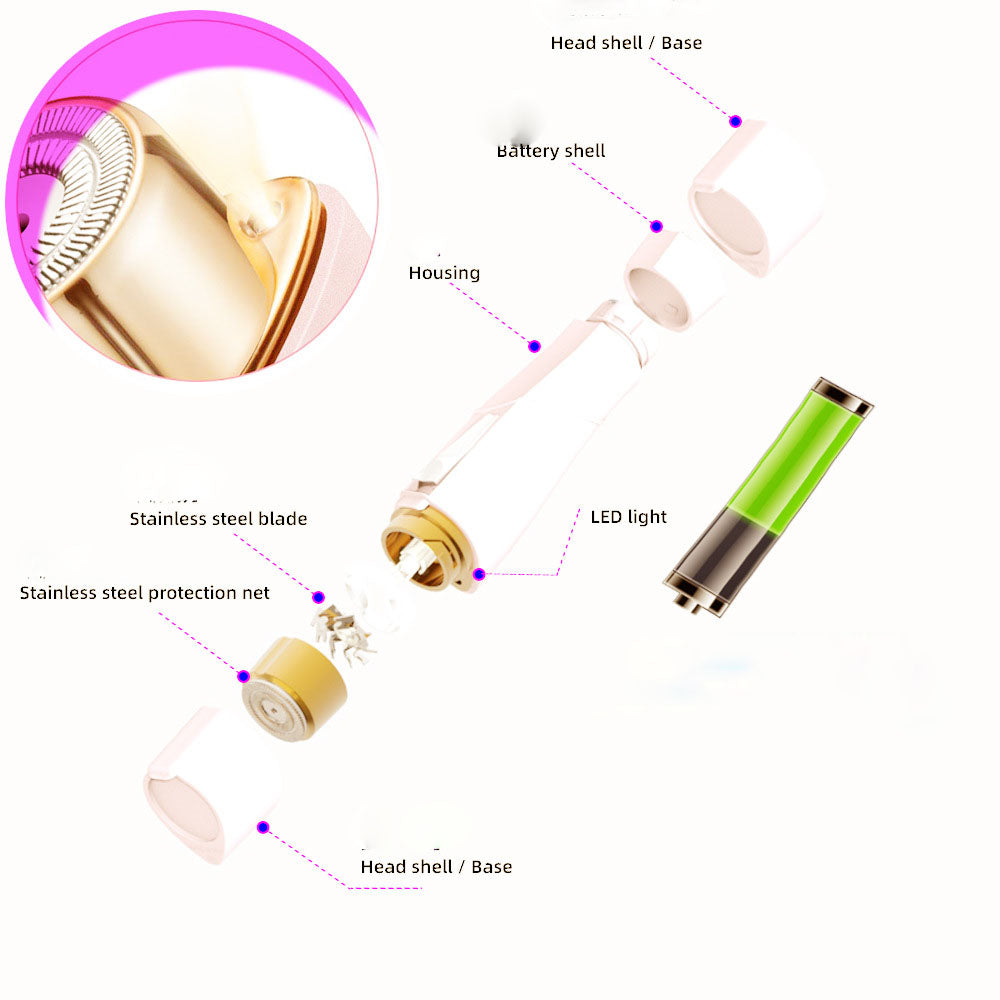 Female LED shaver