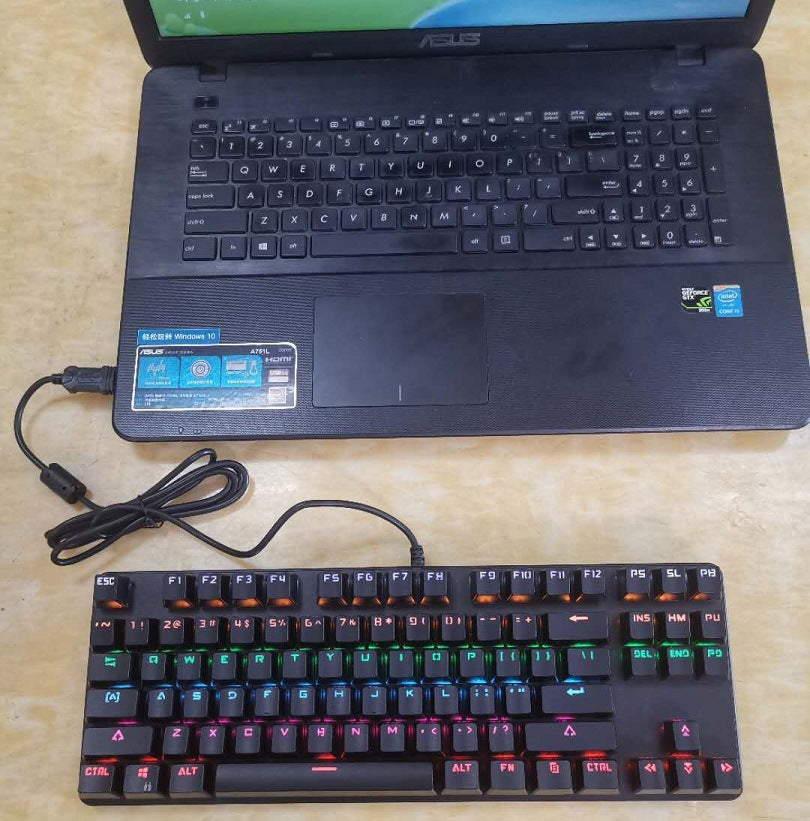 Marquee Colorful Teclado mecánico para juegos de 87 teclas