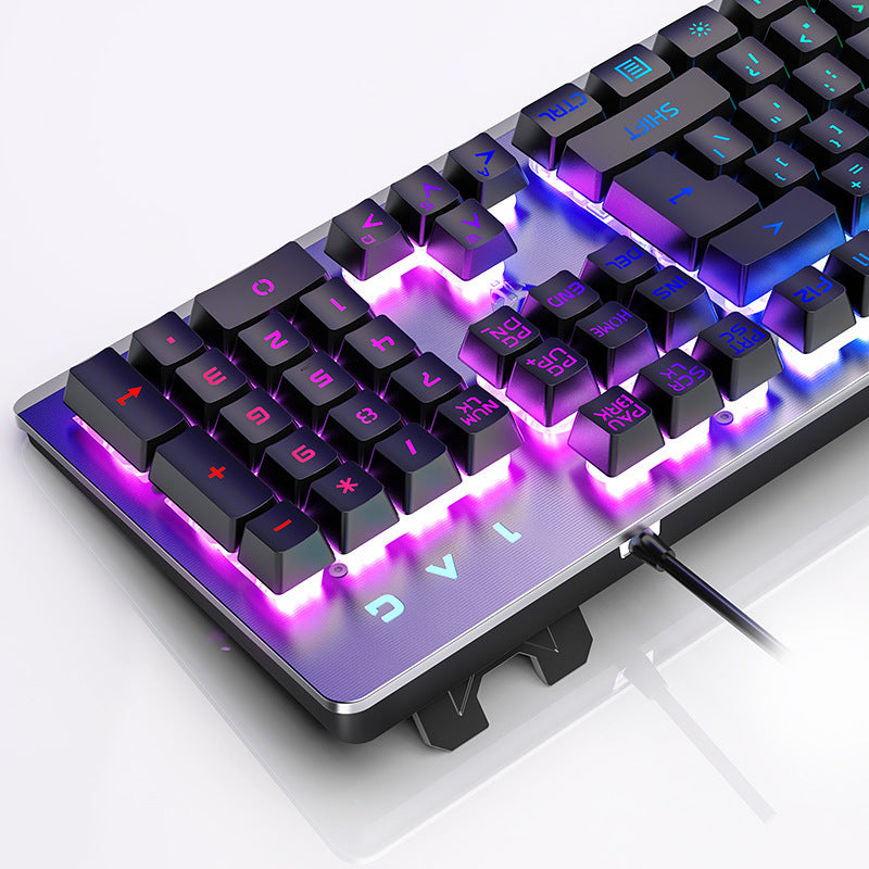 Teclado para juegos con sensación mecánica de metal K002 