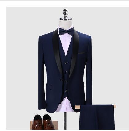 Trajes para hombre 3 piezas Conjuntos elegantes formales informales delgados de alta calidad