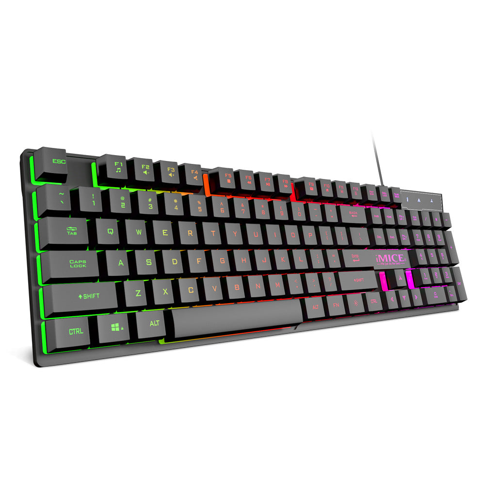 Teclado iluminado con cable USB