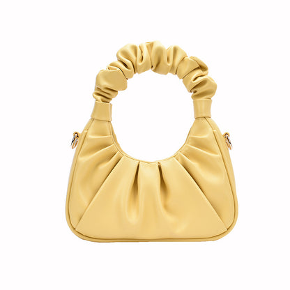 Pleated bag small hand underarm bag