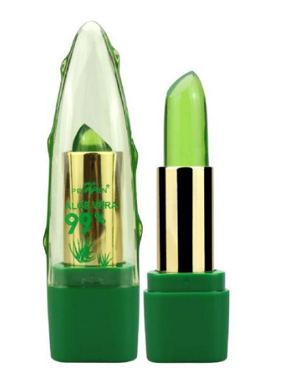 Gel de aloe vera, lápiz labial que cambia de Color, brillo hidratante, antisecado, desalinización, cuidado de labios de grano fino