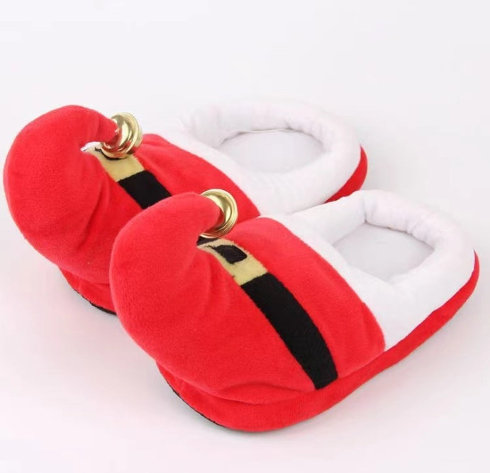 Santa Claus Slippers Elk Slippers Home Fur