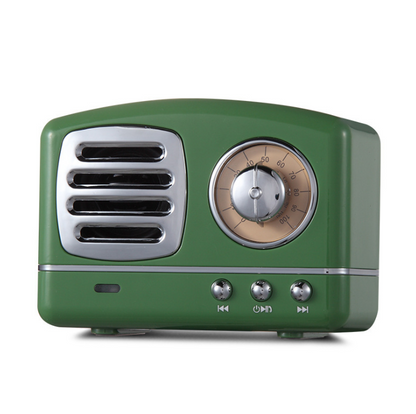 Altavoz Bluetooth inalámbrico con perilla Retro, tarjeta de disco U, Radio, Audio Bluetooth multicolor portátil