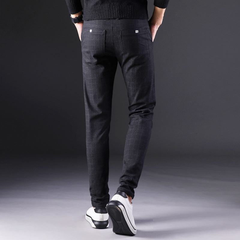 Pantalón recto slim hombre