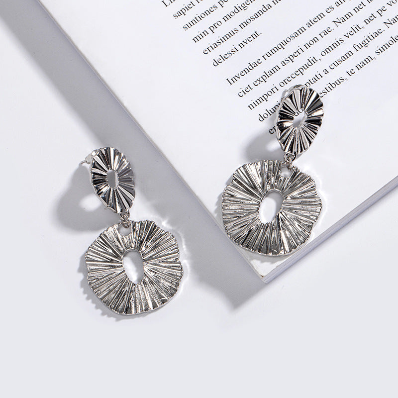 Boucles d'oreilles cercle atmosphère multi-cercles femme