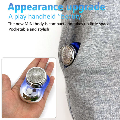 Mini rasoirs sans fil portables pour le visage Rechargeable USB rasoir électrique humide et sec indolore Machine de petite taille rasage pour hommes