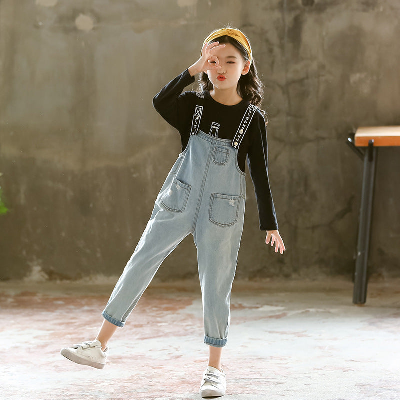 Vaqueros para niños grandes Pantalones para niños Mujer