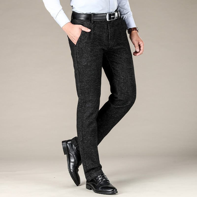 Stretch Slim Sanded Casual Pants Men's Pants