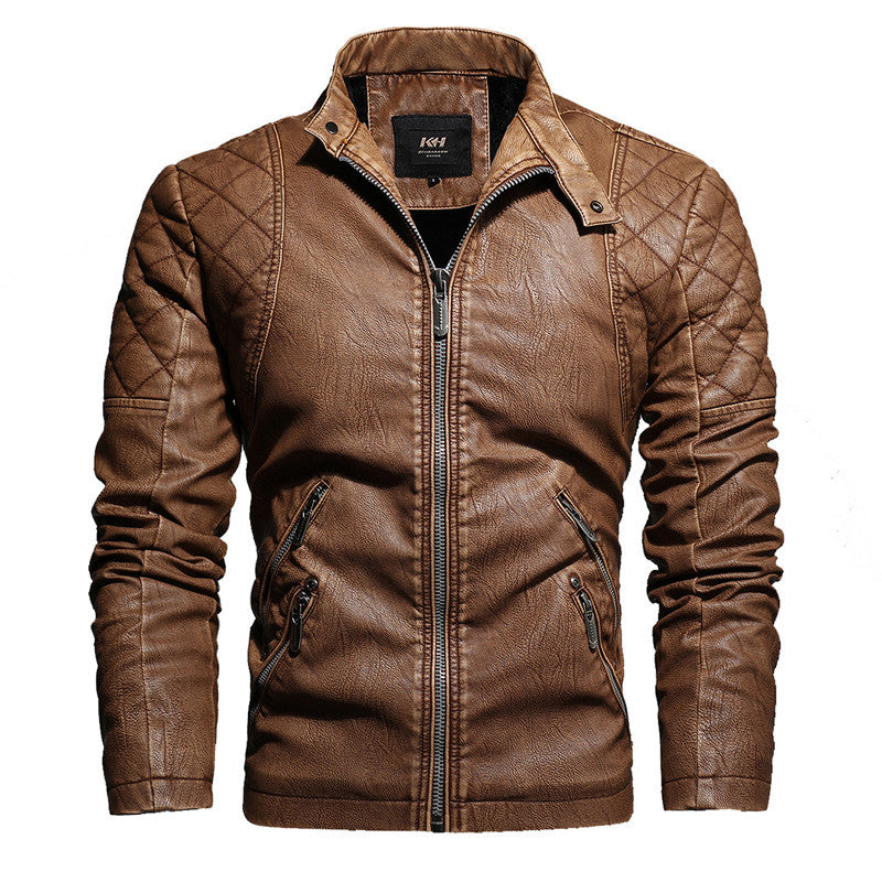 Moda masculina Chaquetas de cuero de otoño e invierno para hombres de moda