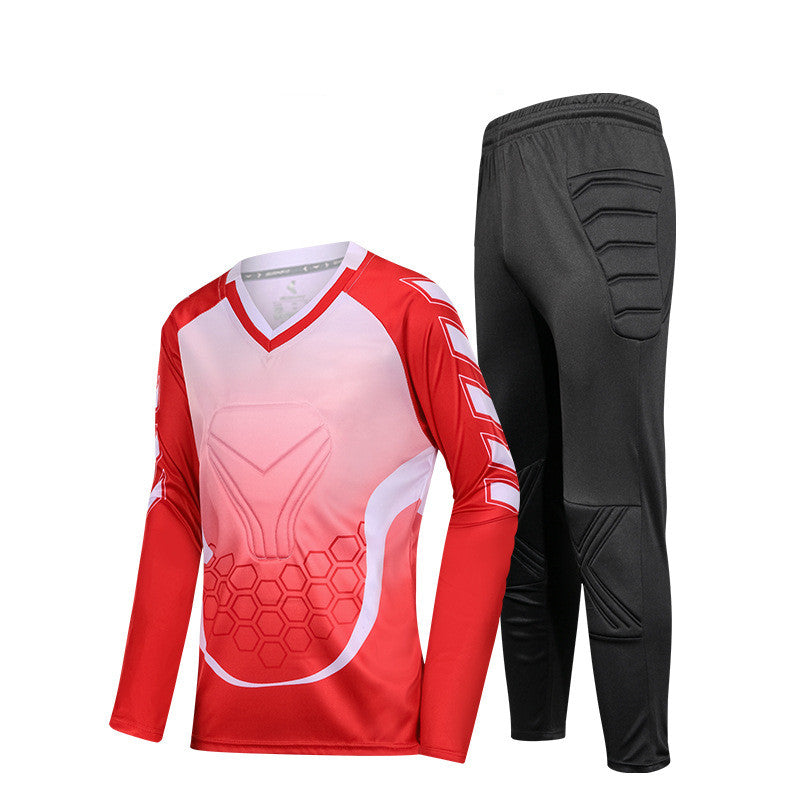 Adult Kids Football Goalkeeper Jerseys Custom Long Sleeve Soccer Goalkeer Uniform Boy Socce Training Football Uniforms For Child