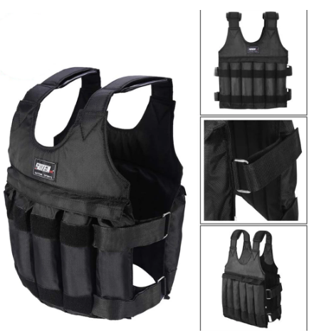 Steel Plate Hollow Vest, Adjustable Load-Bearing Sand Jacket, Plus Shoulder Pad Vest