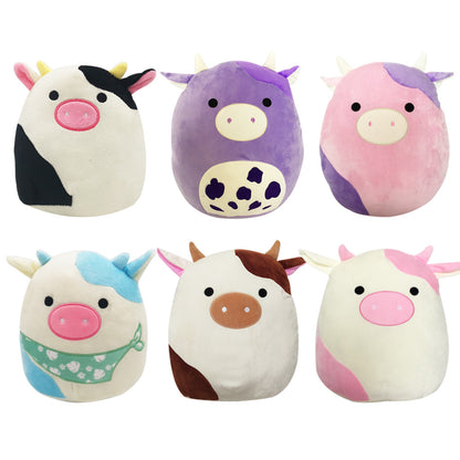 Cute Soft Plush Cow Pillow Gift Plush Pillow Waist Pillow Plush Toy