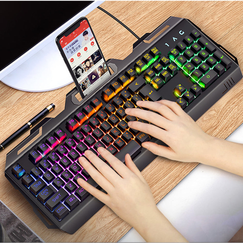 Teclado para juegos con sensación mecánica