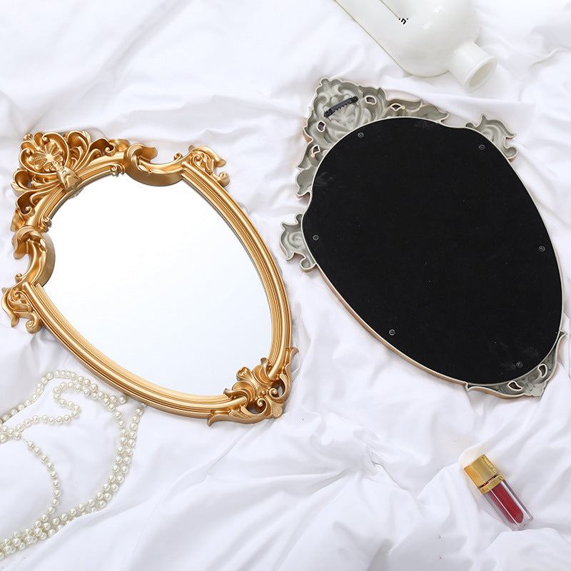 Espejo de pared Retro Palace, decoración del hogar en relieve, espejo de baño colgante