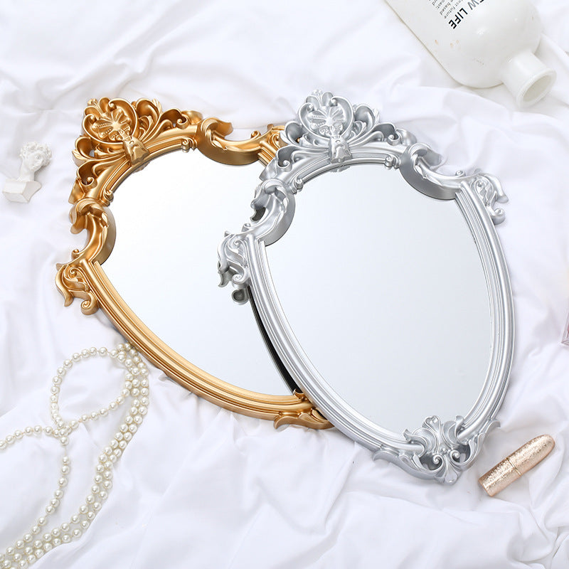 Espejo de pared Retro Palace, decoración del hogar en relieve, espejo de baño colgante