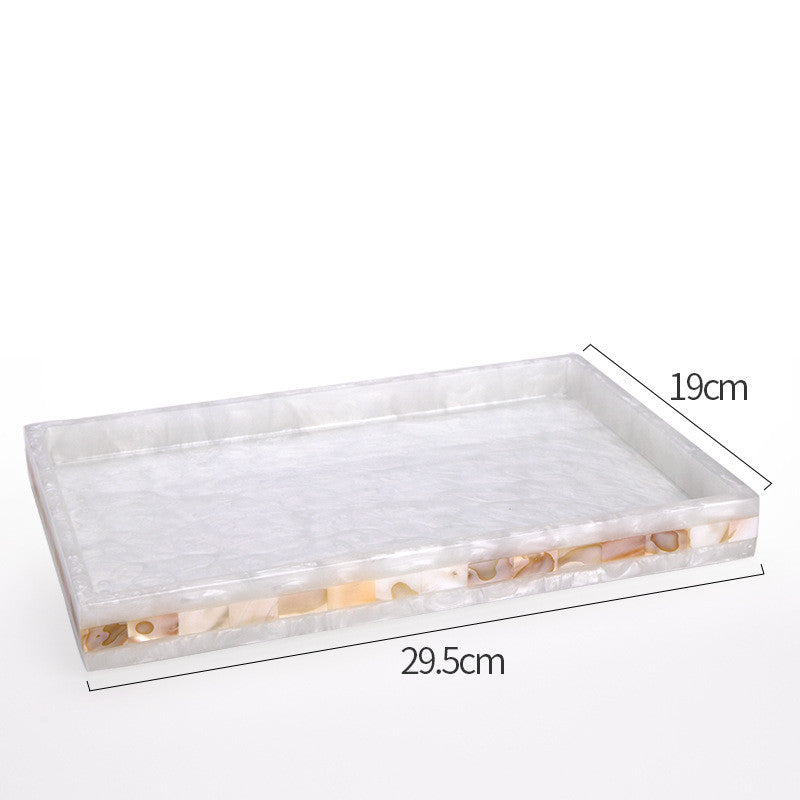 Accesorios de decoración de baño de concha de lujo ligero, soporte para cepillo de dientes, dispensador de jabón, botella de loción, suministros de baño, juego de lavado 5,0