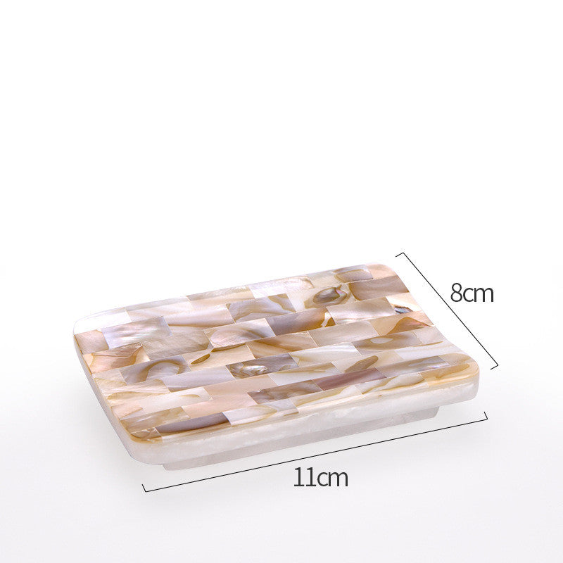 Accesorios de decoración de baño de concha de lujo ligero, soporte para cepillo de dientes, dispensador de jabón, botella de loción, suministros de baño, juego de lavado 5,0