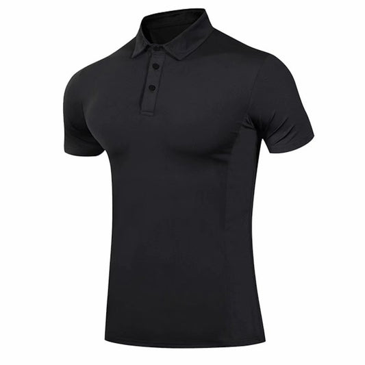 Tights Men's Sports POLO Shirt Fitness Training