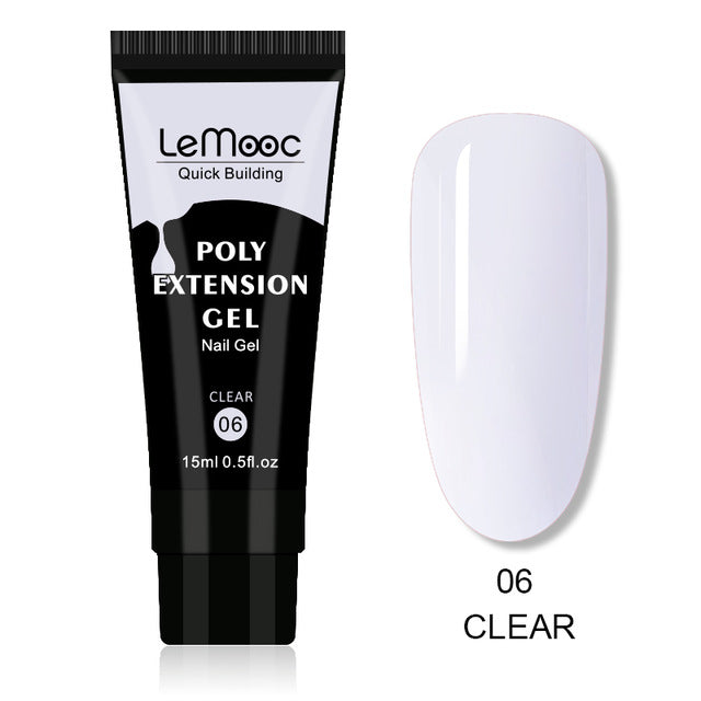 Quick Builder Poly UV Gel Polish Nails Permanent Liquid