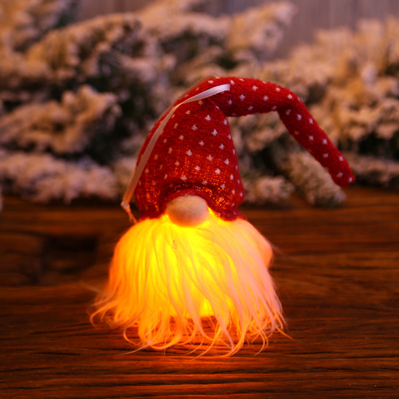 Navidad Forester Gnome LED muñeca luz árbol decoración colgante colgante