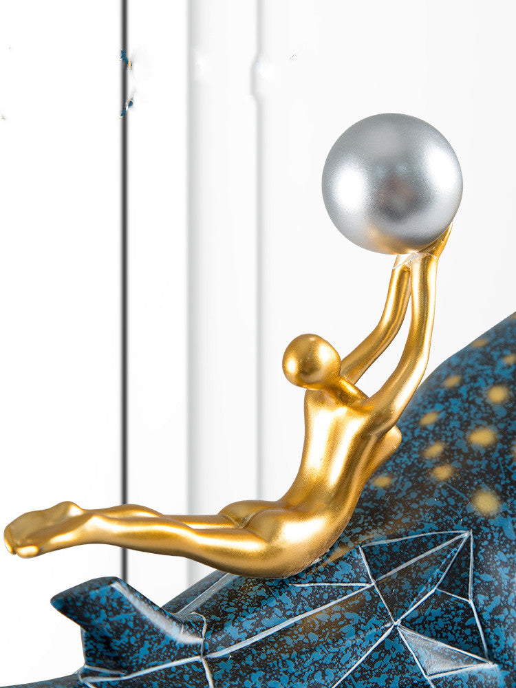 Adornos de ballenas de lujo, ligeros y modernos.