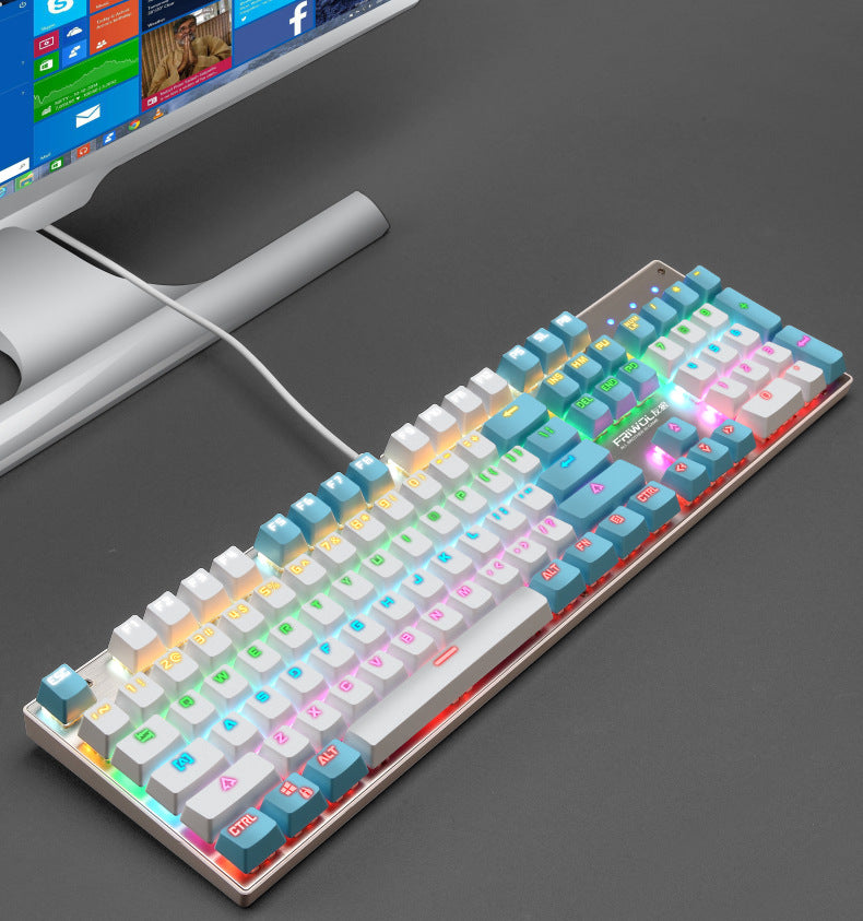 Teclado mecánico resistente al agua para juegos