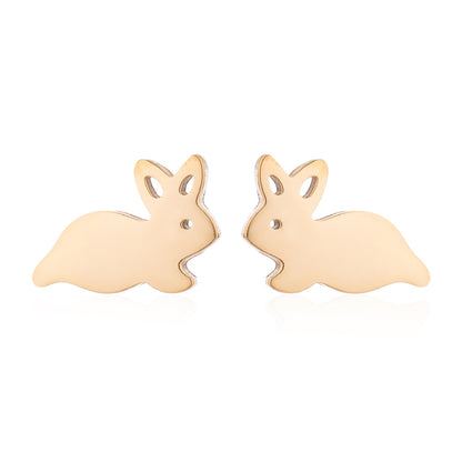 Cute Rabbit Stainless Steel Studs