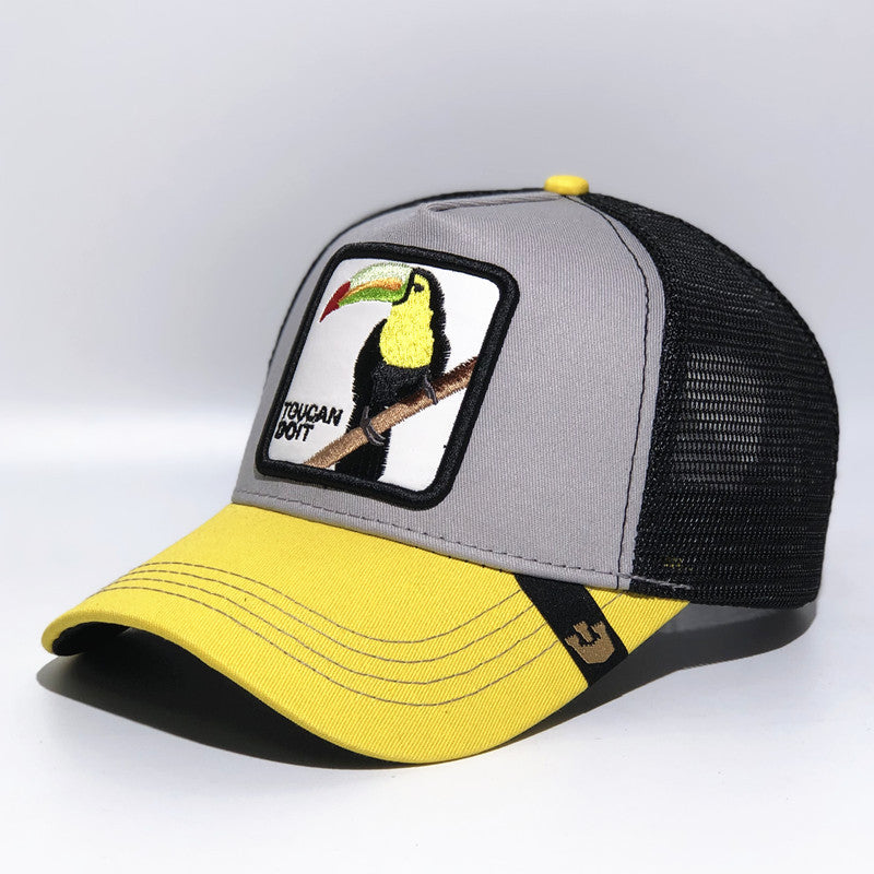 Toucan embroidered baseball cap animal