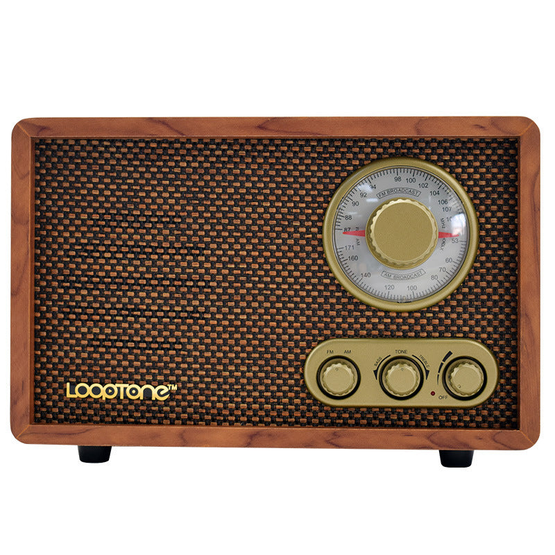 Wooden Old-Fashioned Semiconductor Home Bluetooth Radio